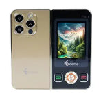Load image into Gallery viewer, Foneme All-New FOLD PRO Dual Display |Keypad Mobile| with 2.8&quot; and 2.4&quot; Big Display |Flip|Fold|BT Dialer| Voice Changer |Auto Call Recording|Long Lasting Battery| FM |Camera| Feature Phone | Gold
