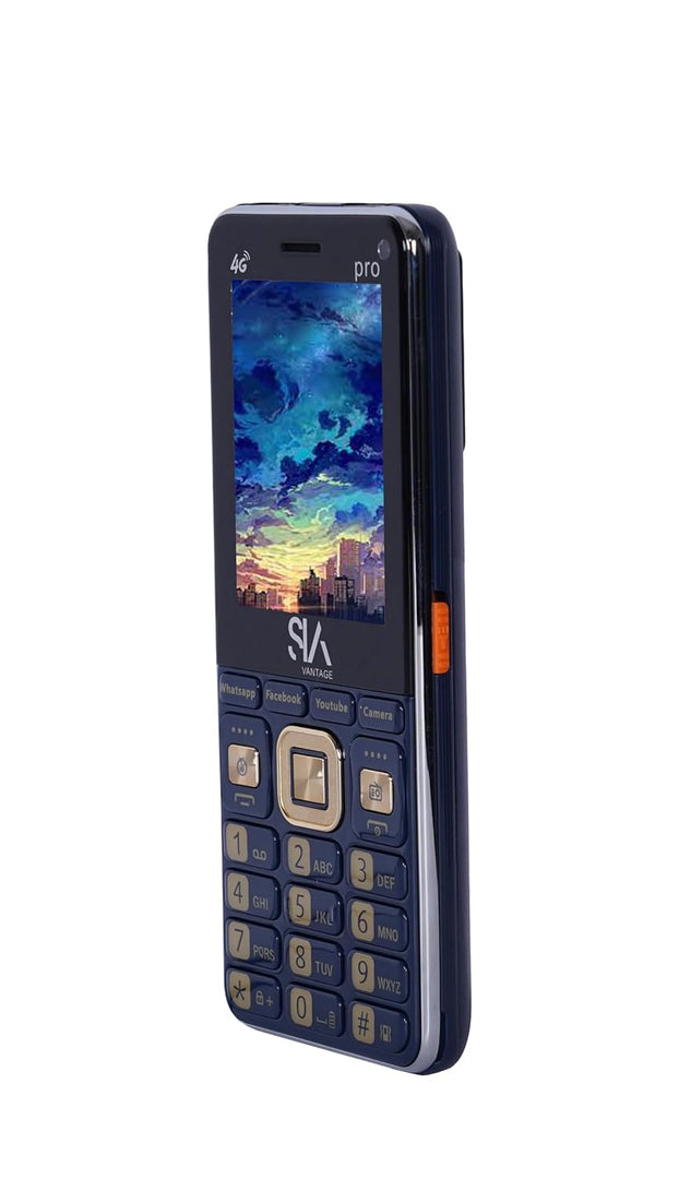 All-New PRO 4G Touch and Type 4G Volte Dual Sim |Keypad Mobile| with 2.8" Display | JIO SIM | Whatsapp |Facebook|Instagram|YouTube|Powerful 3000Mah Battery|Dual Camera| Smart Phone | Blue