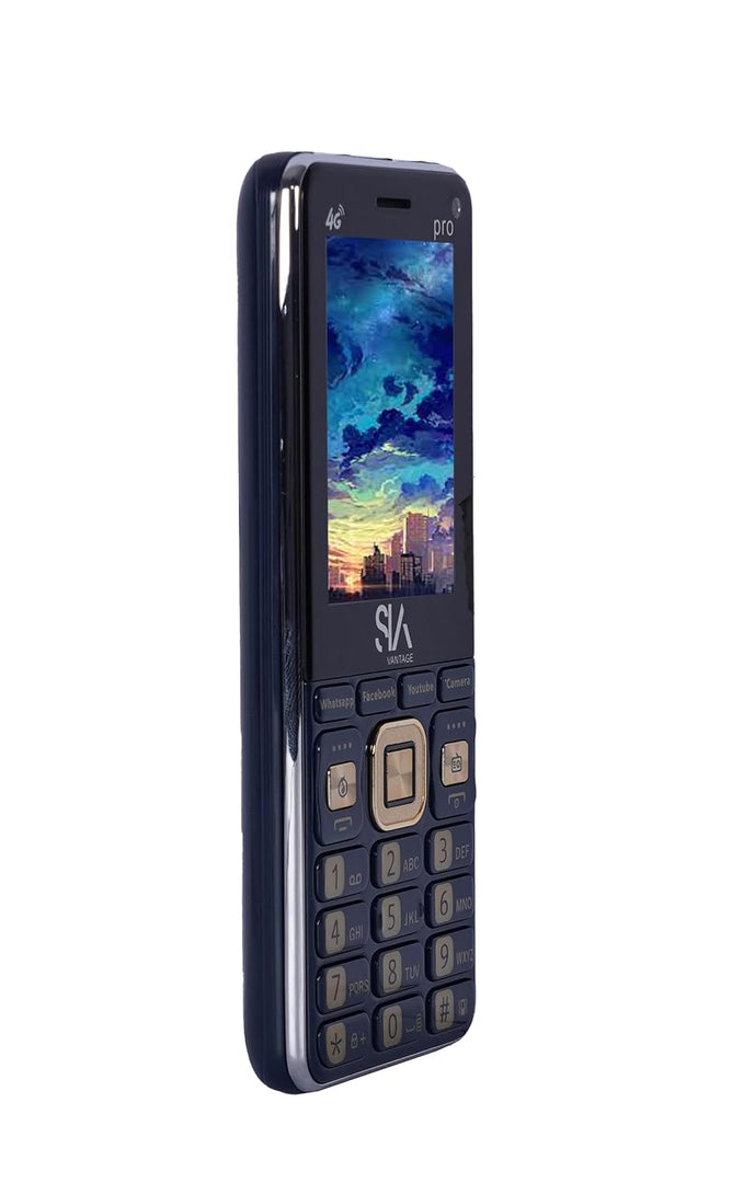 All-New PRO 4G Touch and Type 4G Volte Dual Sim |Keypad Mobile| with 2.8" Display | JIO SIM | Whatsapp |Facebook|Instagram|YouTube|Powerful 3000Mah Battery|Dual Camera| Smart Phone | Blue