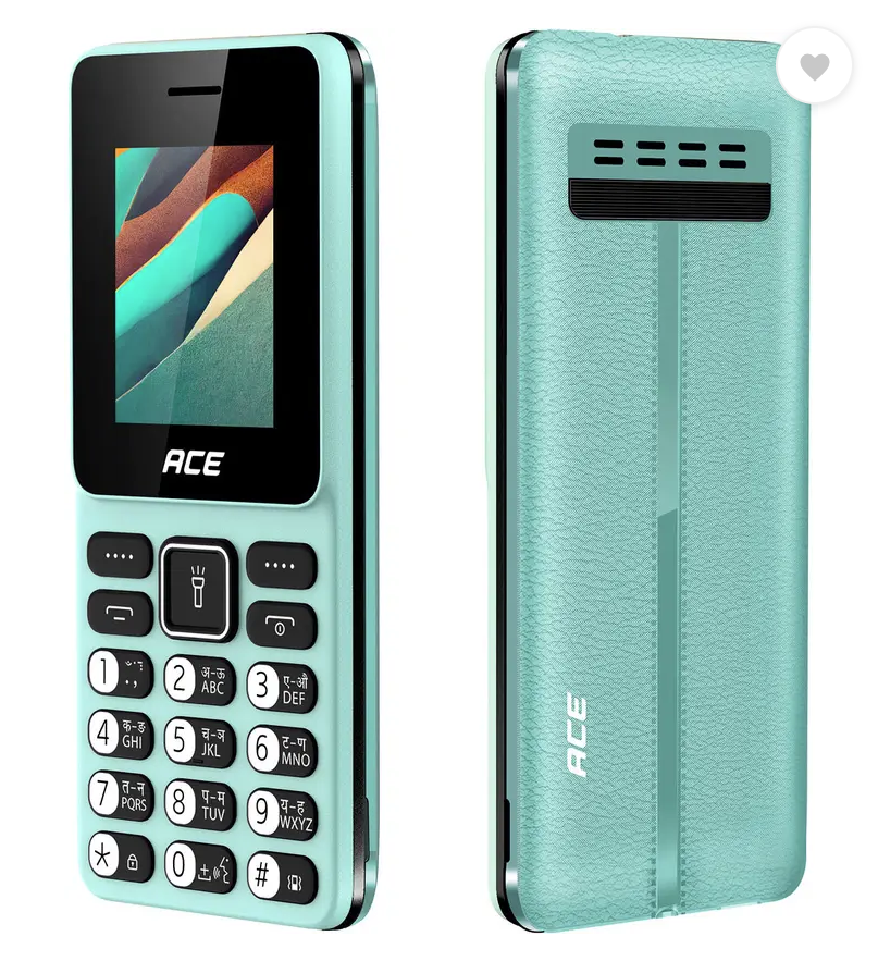 itel Ace2 Heera | King Talker | Auto Call Recording | Expendable Storage32GB  (Pure Green)