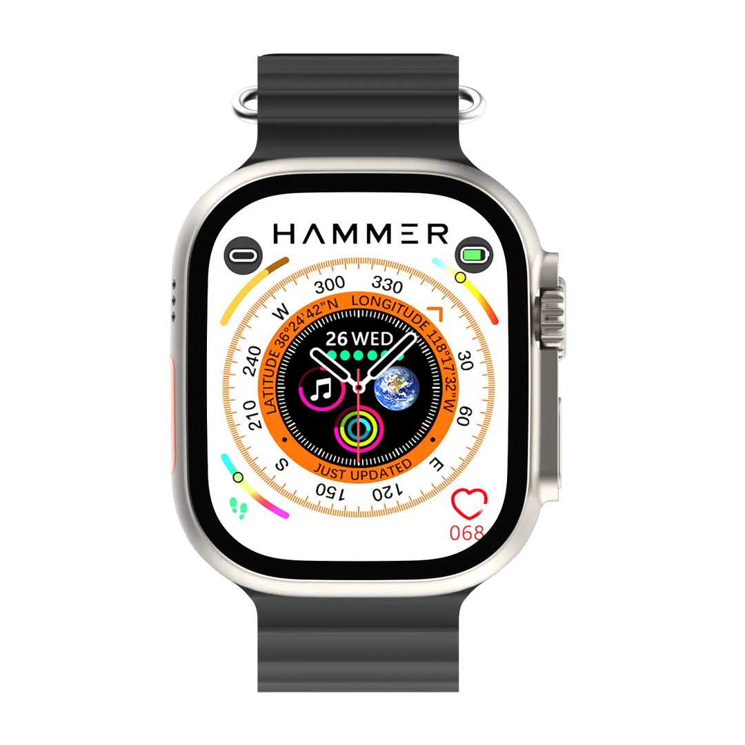 Hammer Ultra Classic with 2.01"  Largest Display Bluetooth Calling Smartwatch