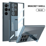 Load image into Gallery viewer, Galaxy S25 Ultra Phantom With Stand Transparent Plating Support Case
