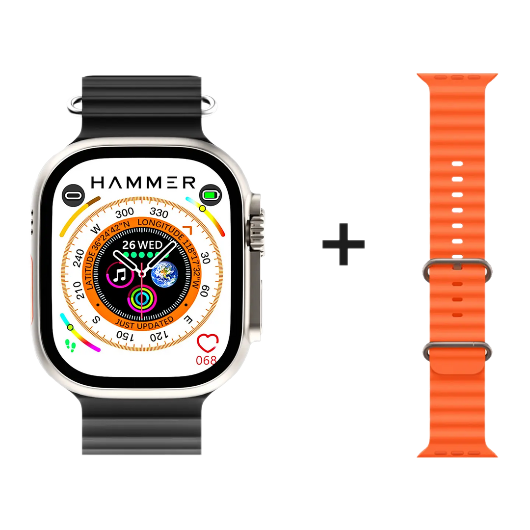 Hammer Ultra Classic with 2.01"  Largest Display Bluetooth Calling Smartwatch