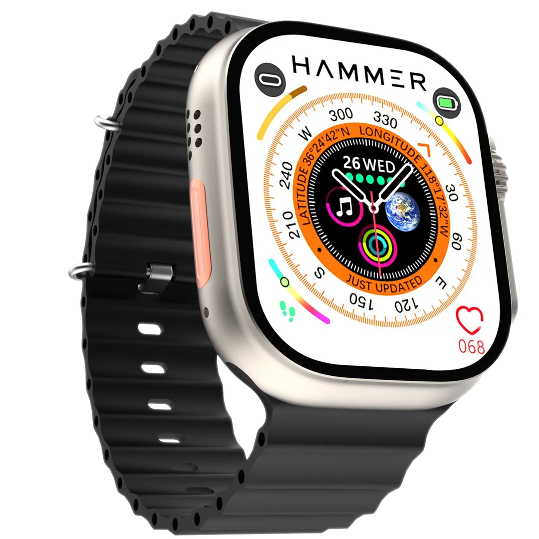Hammer Ultra Classic with 2.01"  Largest Display Bluetooth Calling Smartwatch